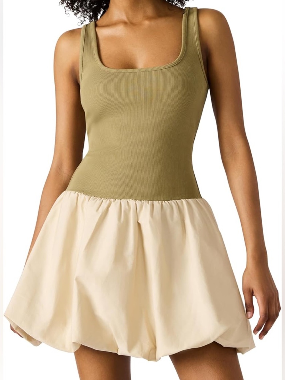 Steve Madden, M, Light Khaki, Linnea Dress